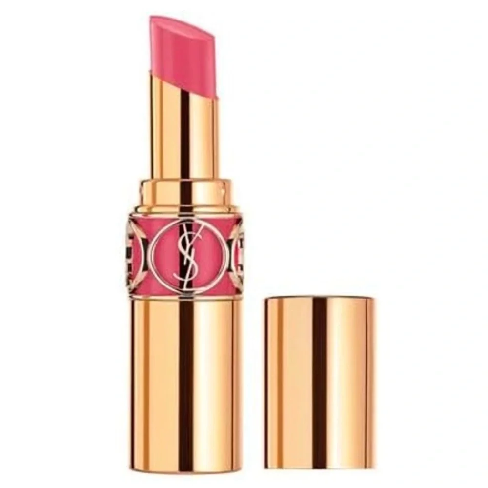 YSL Rouge Volupte Shine No 162 pulsing Rosehip lipstick and mascara set